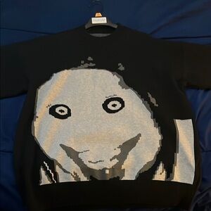 Black Graphic Sweater